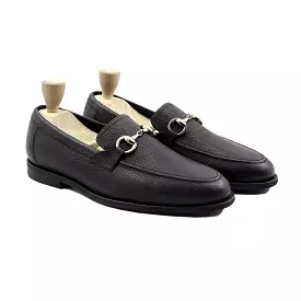 ABADA - BLACK PEBBLE GRAIN LOAFER