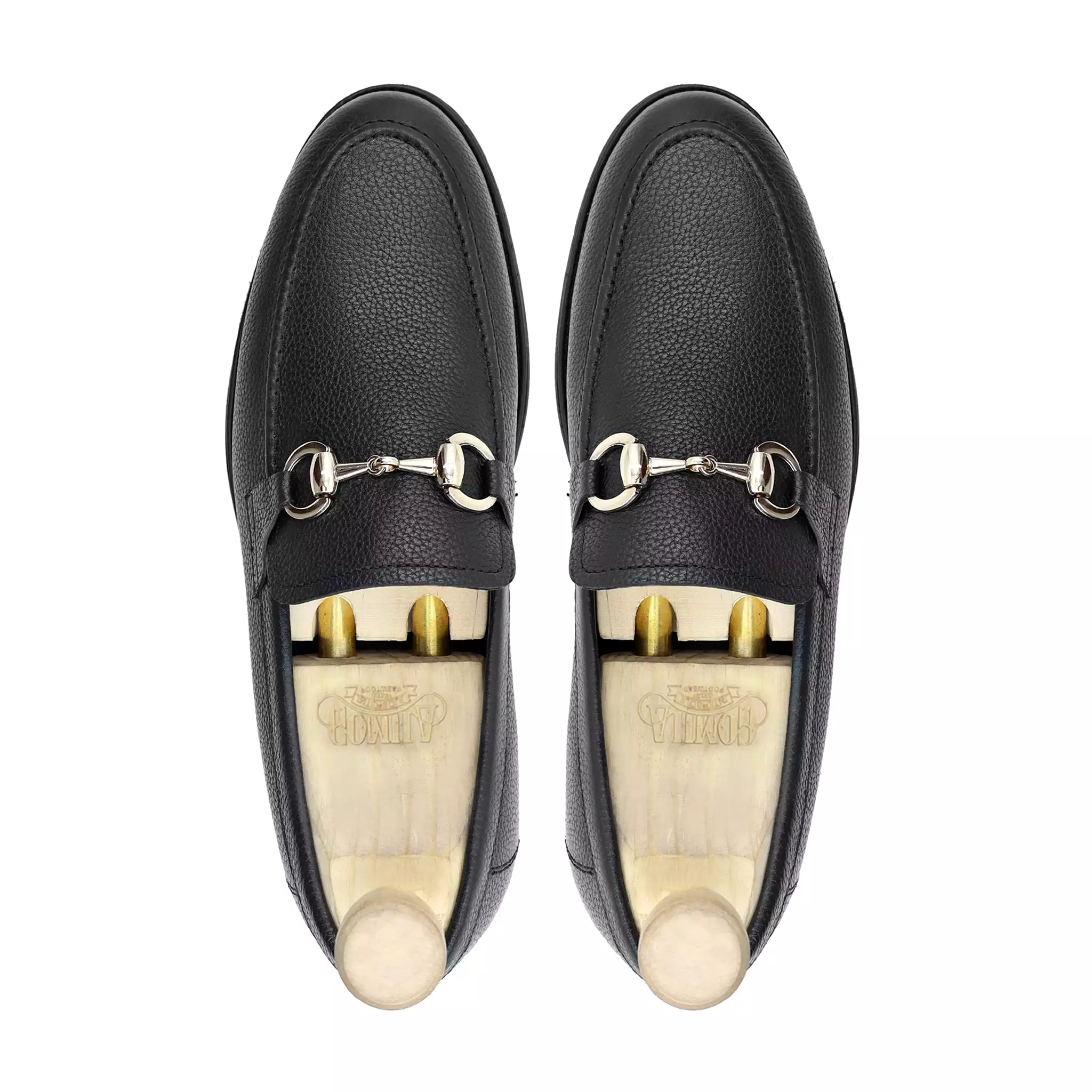 ABADA - BLACK PEBBLE GRAIN LOAFER