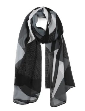 Allegra K- Chiffon Shawl Geometric Style Scarves