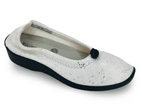 Arcopedico L14 Women's Ballerina White Sparkle