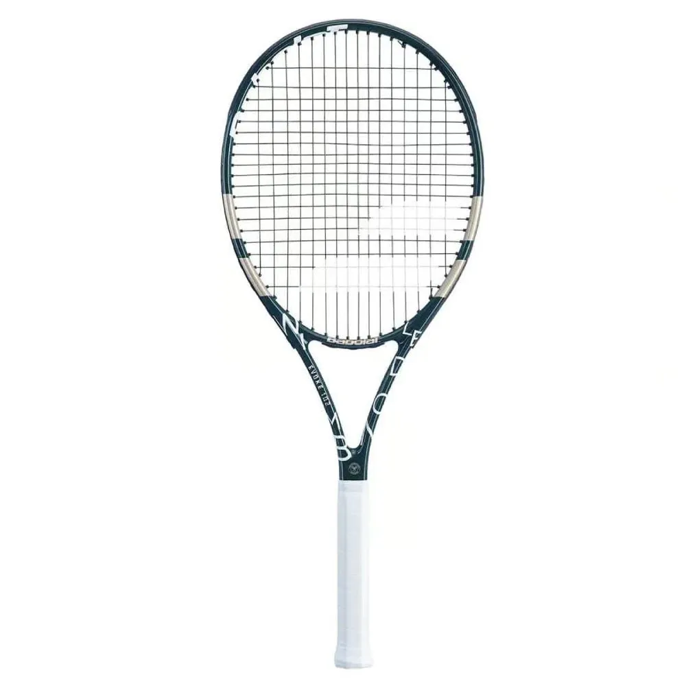 Babolat Evoke 102 Wimbledon Strung Tennis Racquet (Green/Gold)