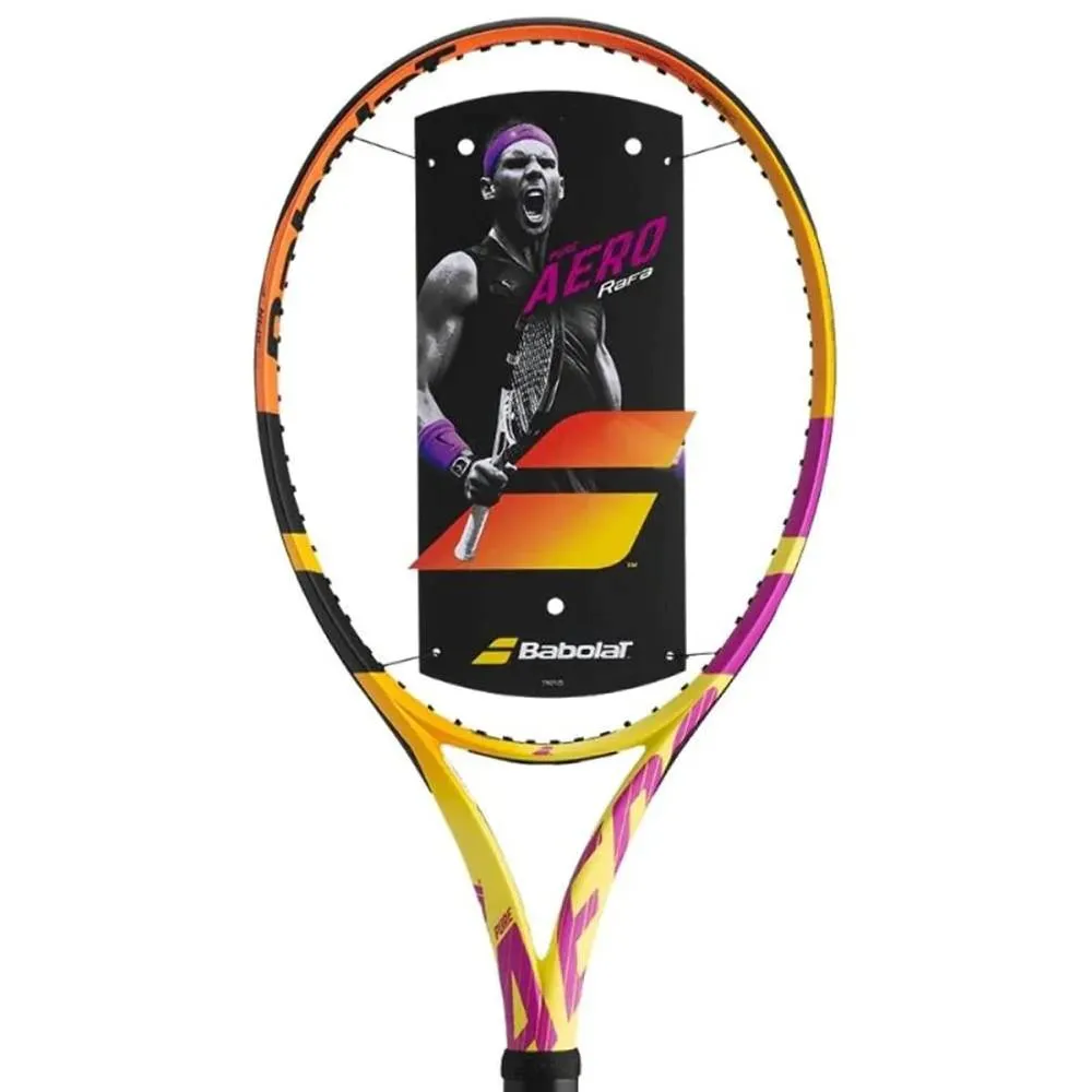 Babolat Pure Aero RAFA 2020 Unstrung Tennis Racquet (Yellow/Purple/Black)