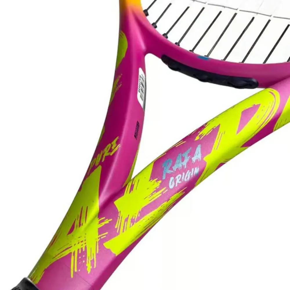 Babolat Pure Aero RAFA Origin Unstrung Tennis Racquet (Yellow/Pink/Blue)