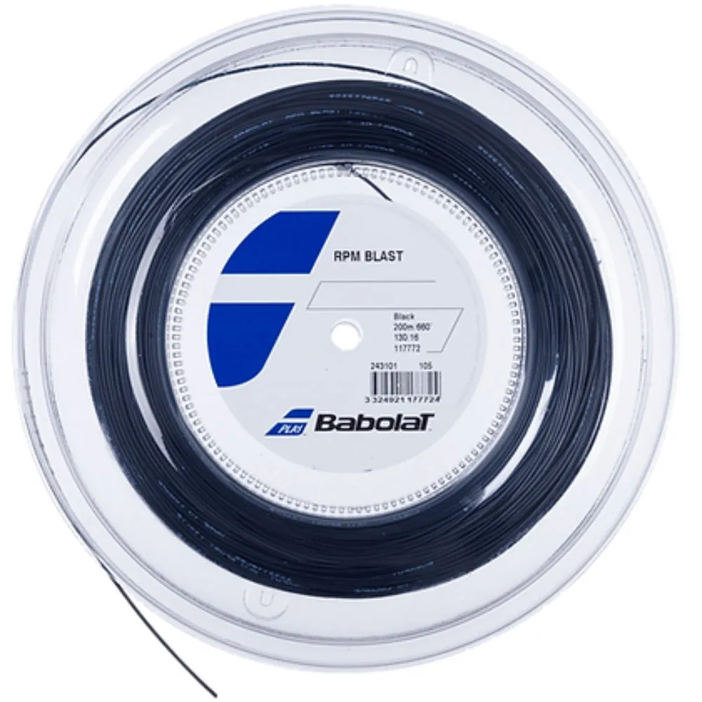 Babolat RPM Blast 200M Tennis String Reel (Black)