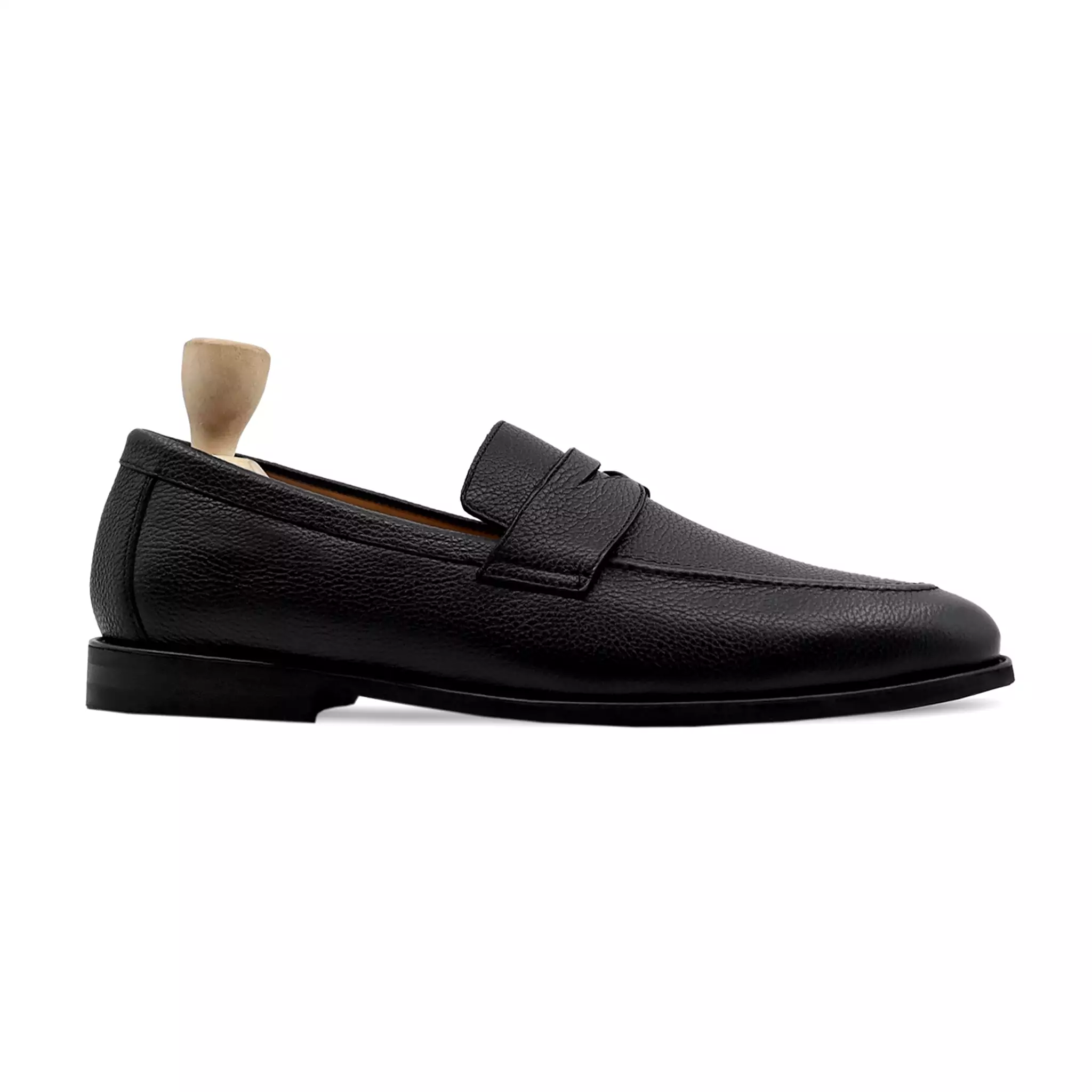 BARQ - BLACK PEBBLE GRAIN LOAFER