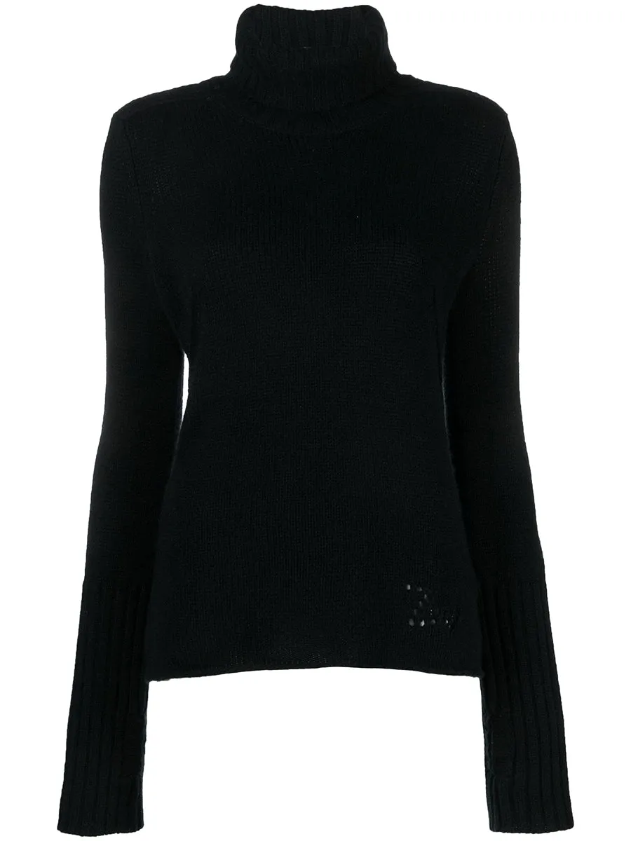 Biky Biker Cashmere Sweater in Black