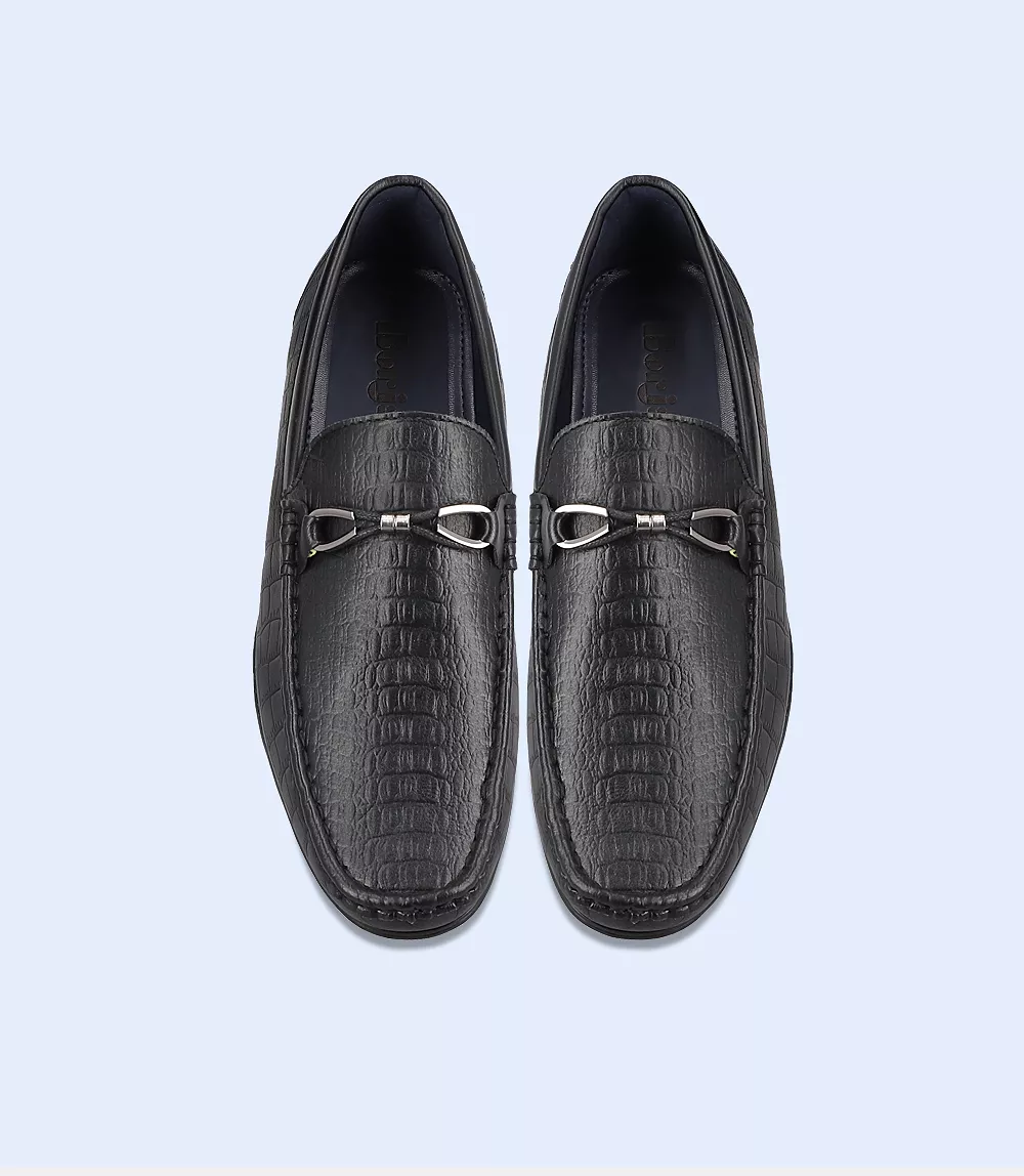 BM4252-BLACK-Men Loafers