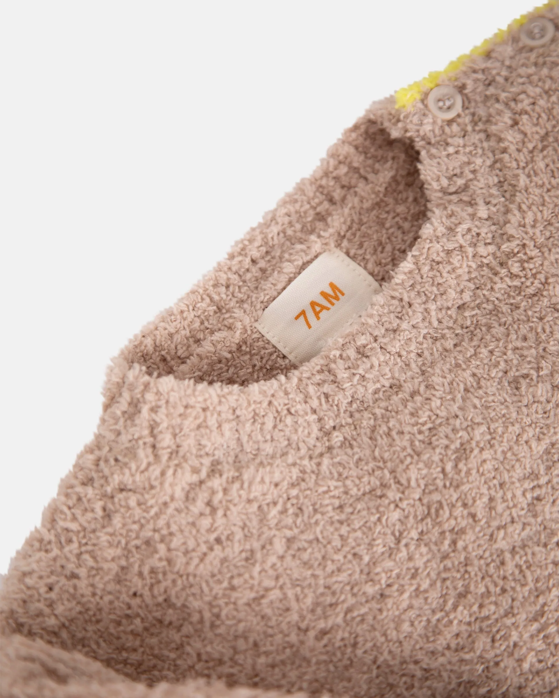 Boxy Striped Sweater - Fuzzy | Pecan Choco