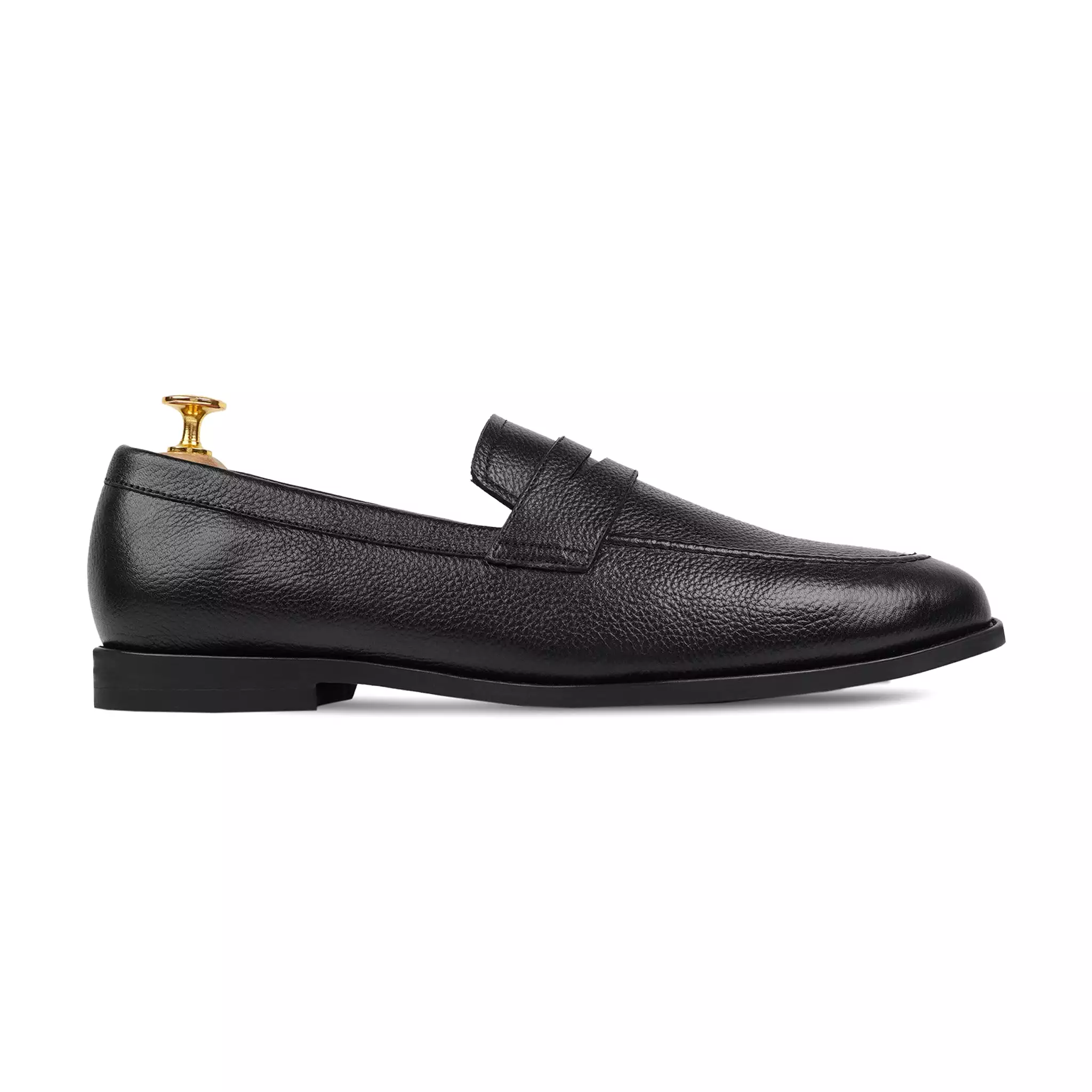 BRUIN - BLACK PEBBLE GRAIN LOAFER