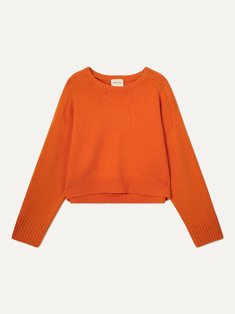 Bruzzi Cropped Wool and Cashmere-blend Sweater