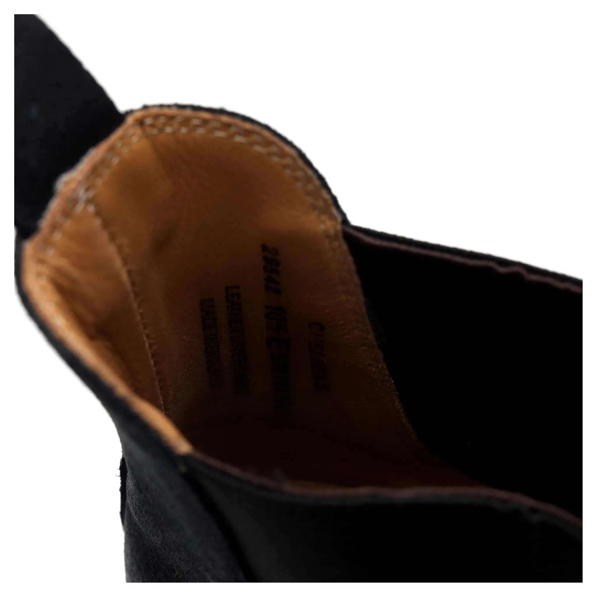 'Chelsea 5' Black Rough-Out Suede Chelsea Boot UK 10.5 E