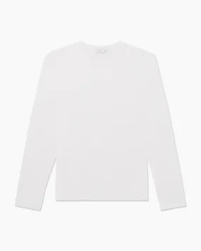 Cotton Crewneck Sweater | White