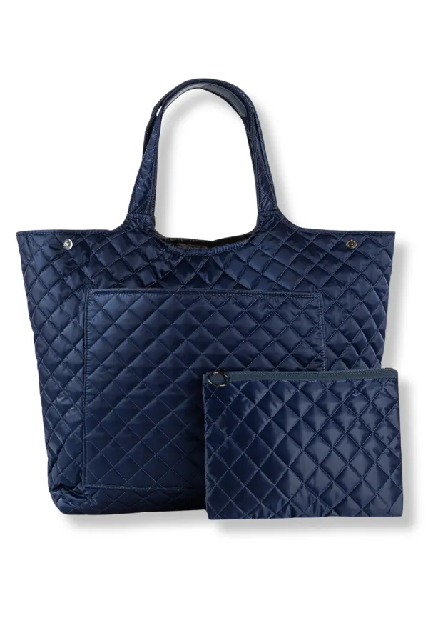 DOORBUSTER - Icon Pacific Navy Puffer Tote