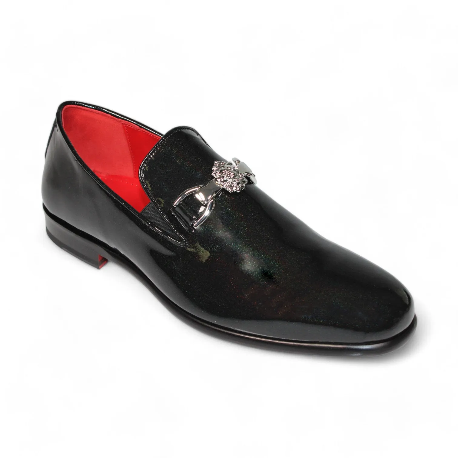 Emilio Franco EF363Lion Men's Shoes Patent Leather Iridescent Formal Loafers (EFC1107)