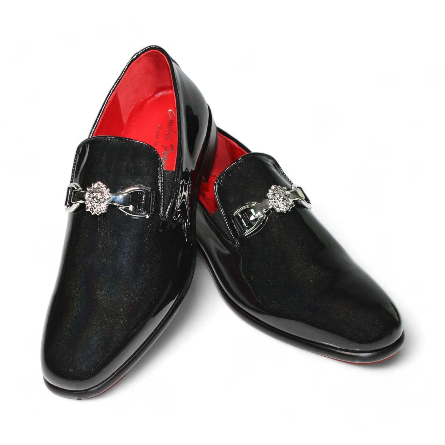 Emilio Franco EF363Lion Men's Shoes Patent Leather Iridescent Formal Loafers (EFC1107)