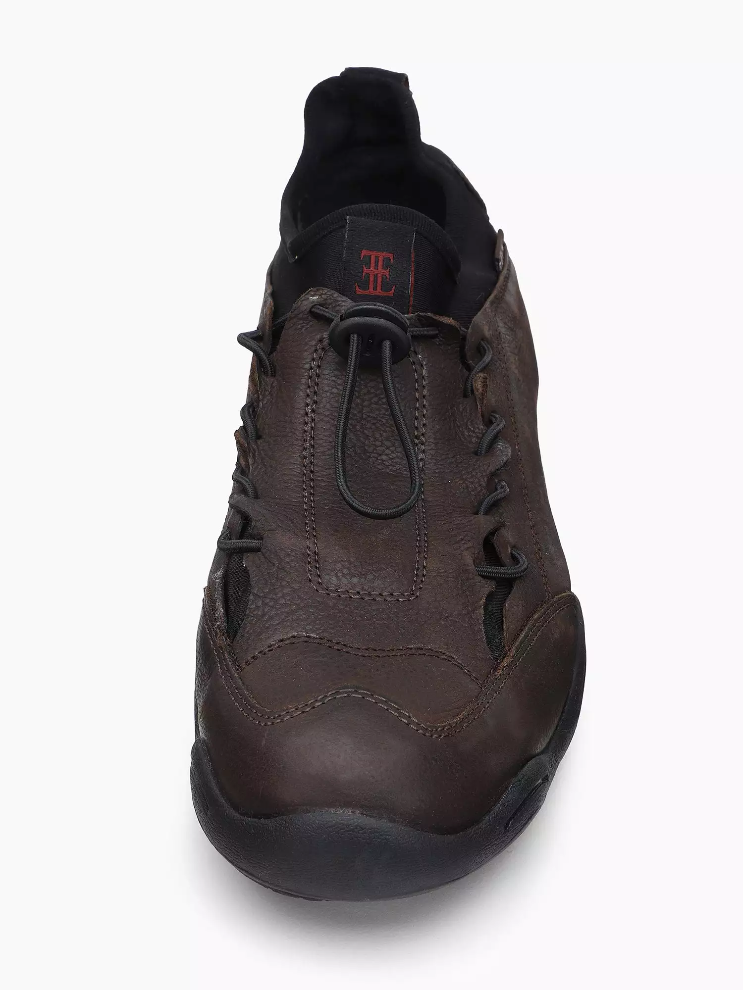 Ezok Brown Casual Nubuck Leather Men Sneakers