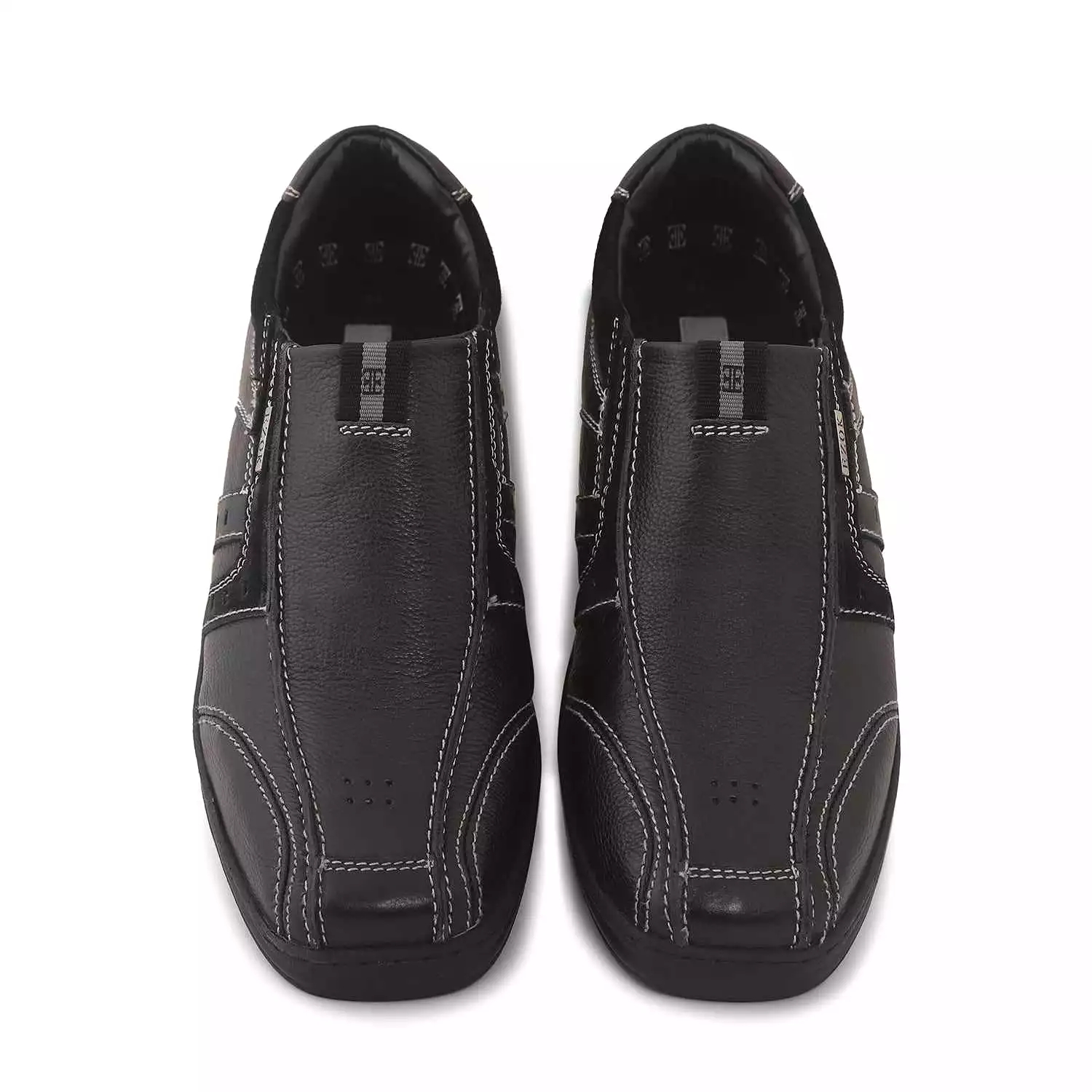 Ezok Men Genuine Leather Slip-Ons Shoes