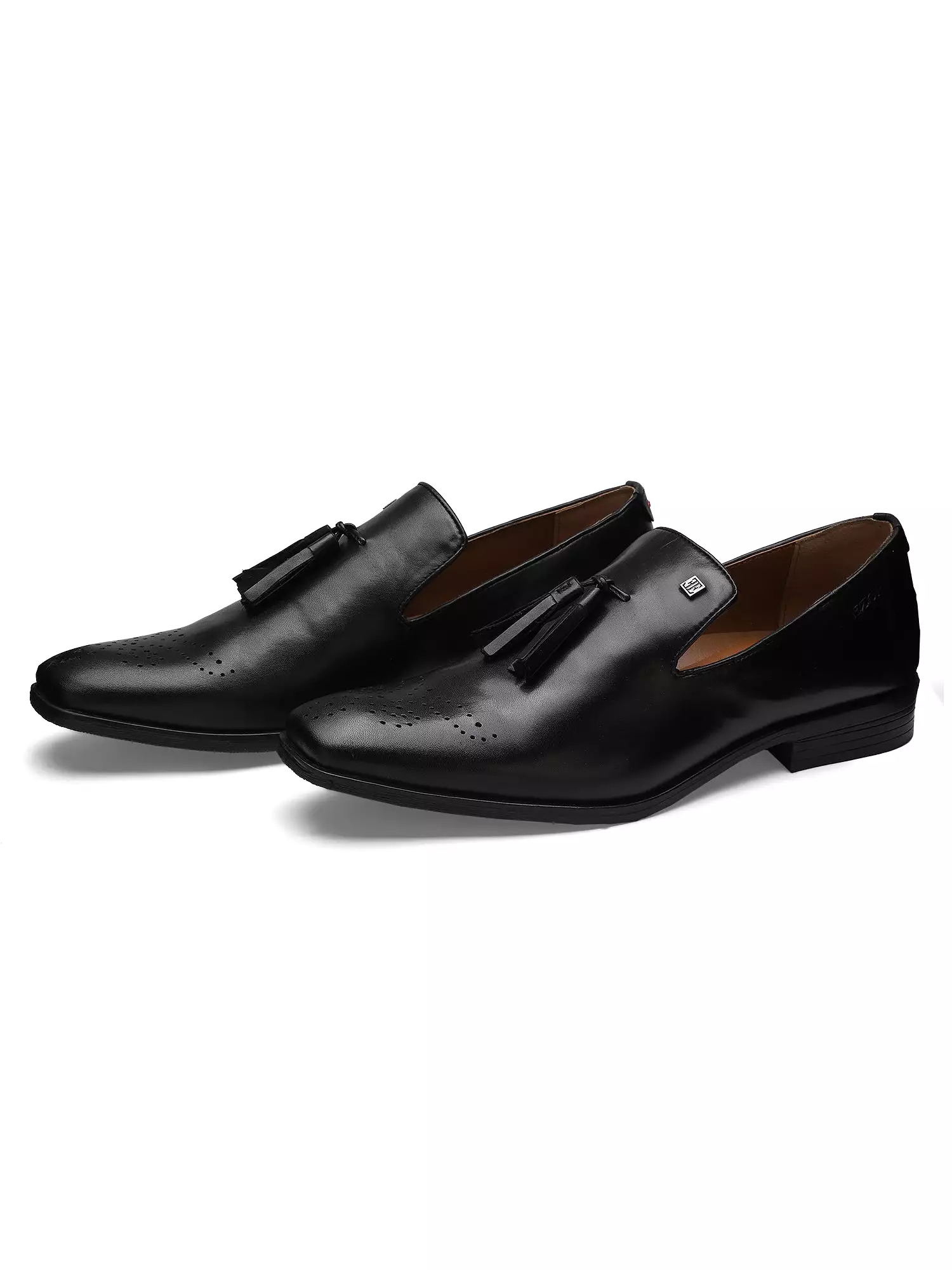 Ezok Men Nova Black Leather Loafers Shoes 2052