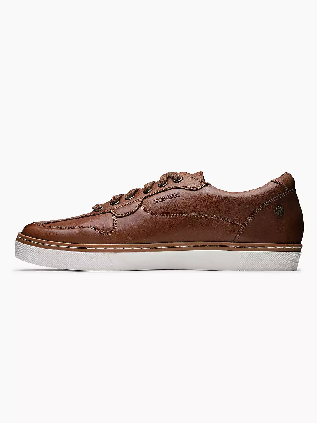 Ezok Men Sandy 2193 Tan Leather Sneakers