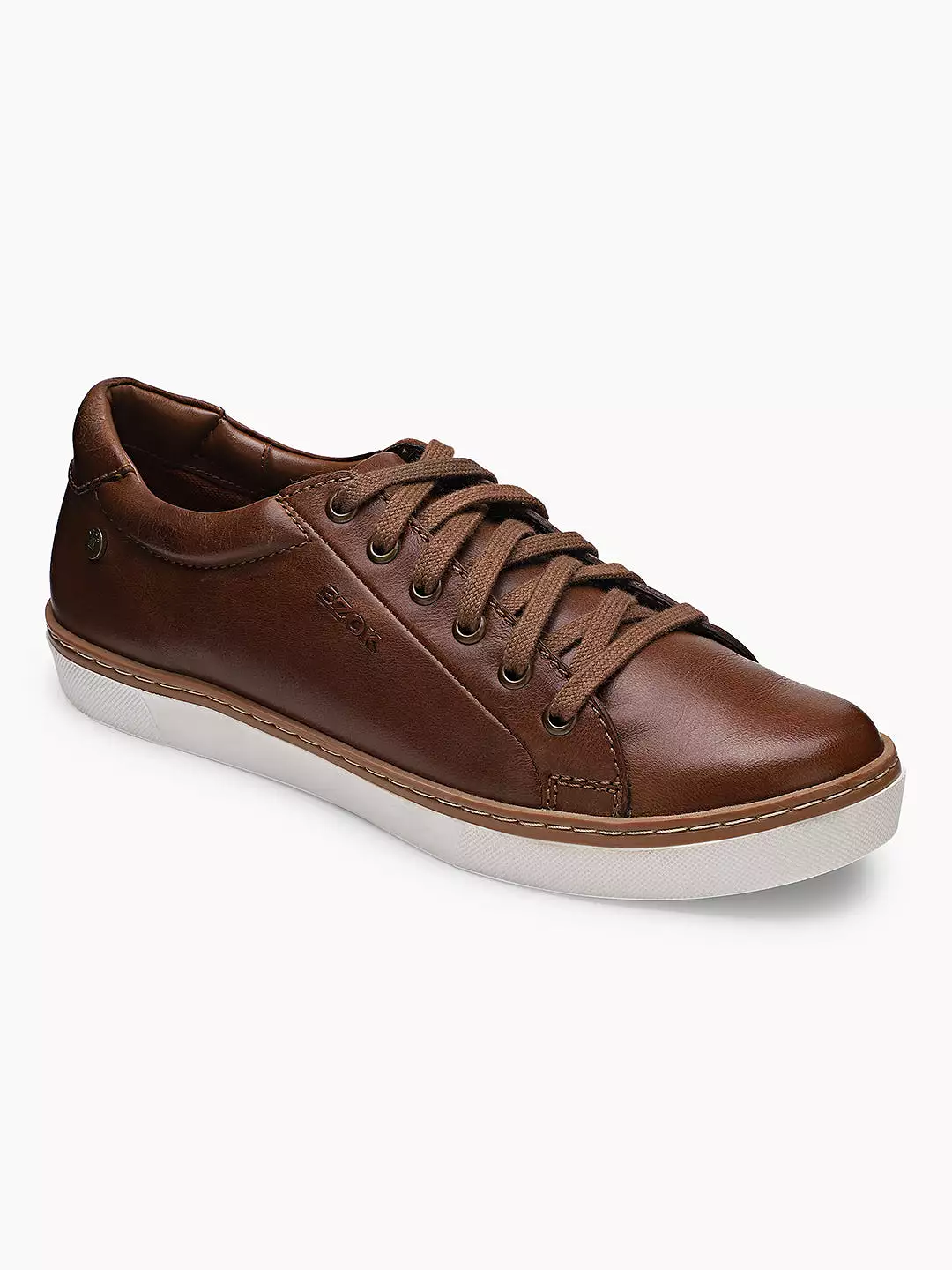 Ezok Men Stan 2191 Tan Leather Sneakers