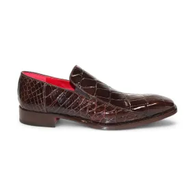 Fennix Dustin Men's Shoes Brown Alligator Exotic Loafers (FX1150)