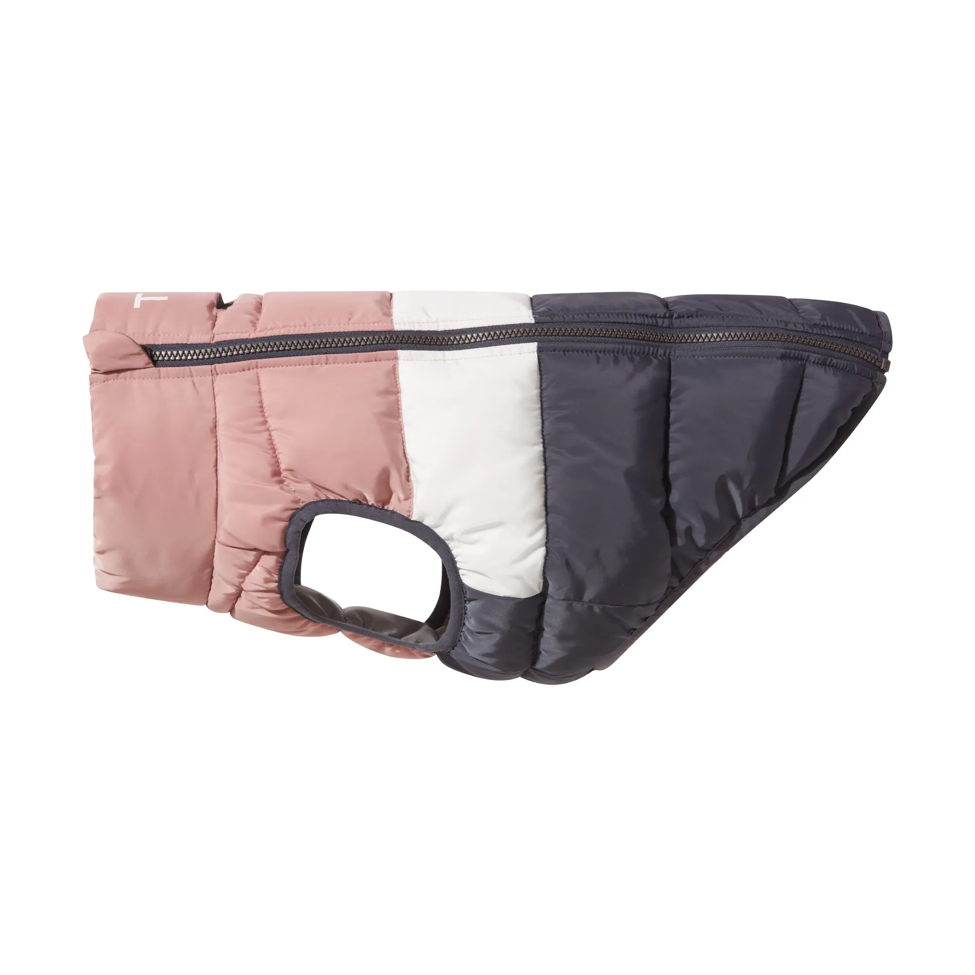 Fetch Padded Dog Coat M - Faded Pink/Ice Grey/Washed Blue