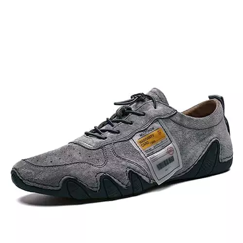 Finch - Leather Lace-Up Sneakers  Trainers