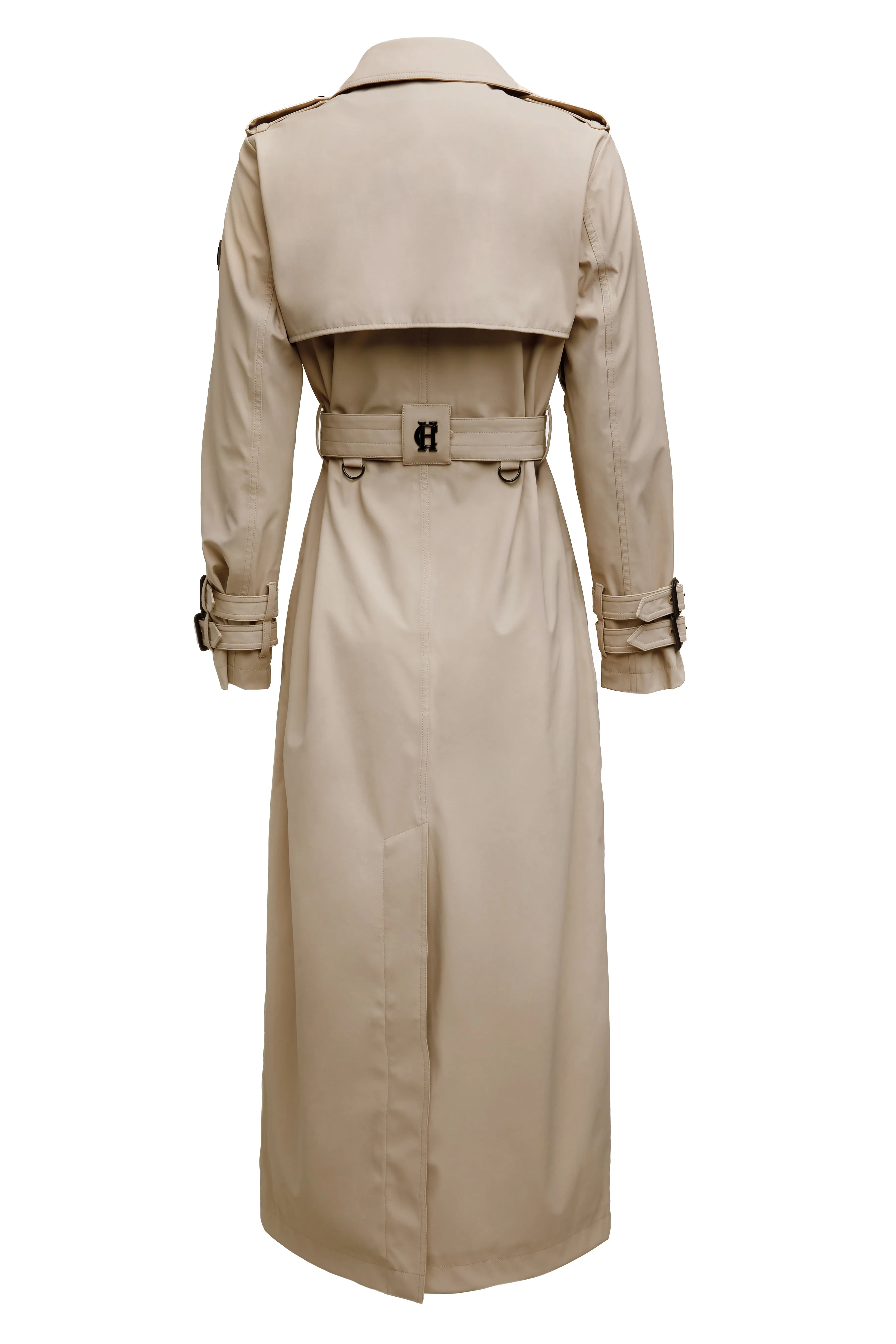 Full Length Kendal Waterproof Trench Coat (Stone)