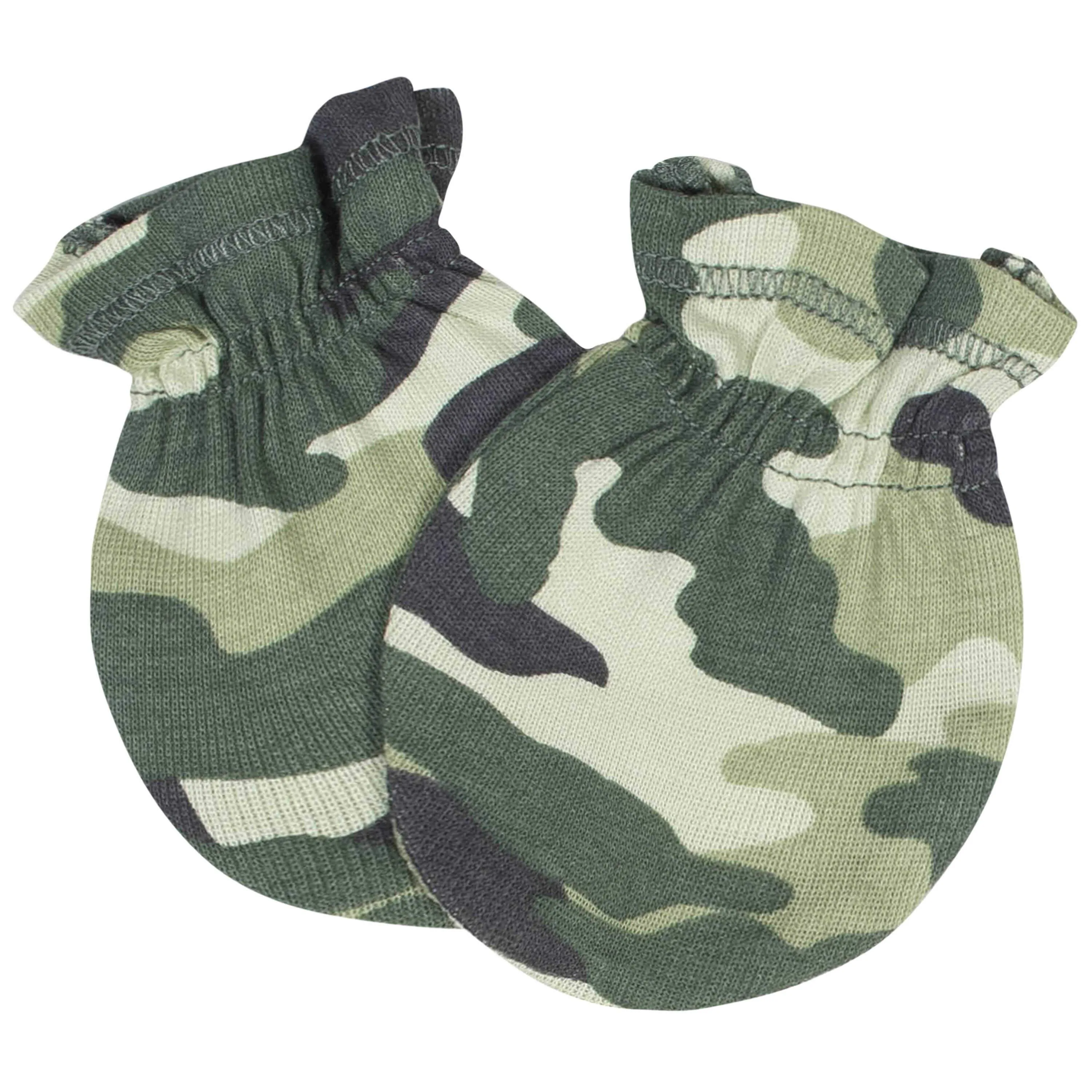 Gerber 4-Pack Baby Boys Tiger No Scratch Mittens Set