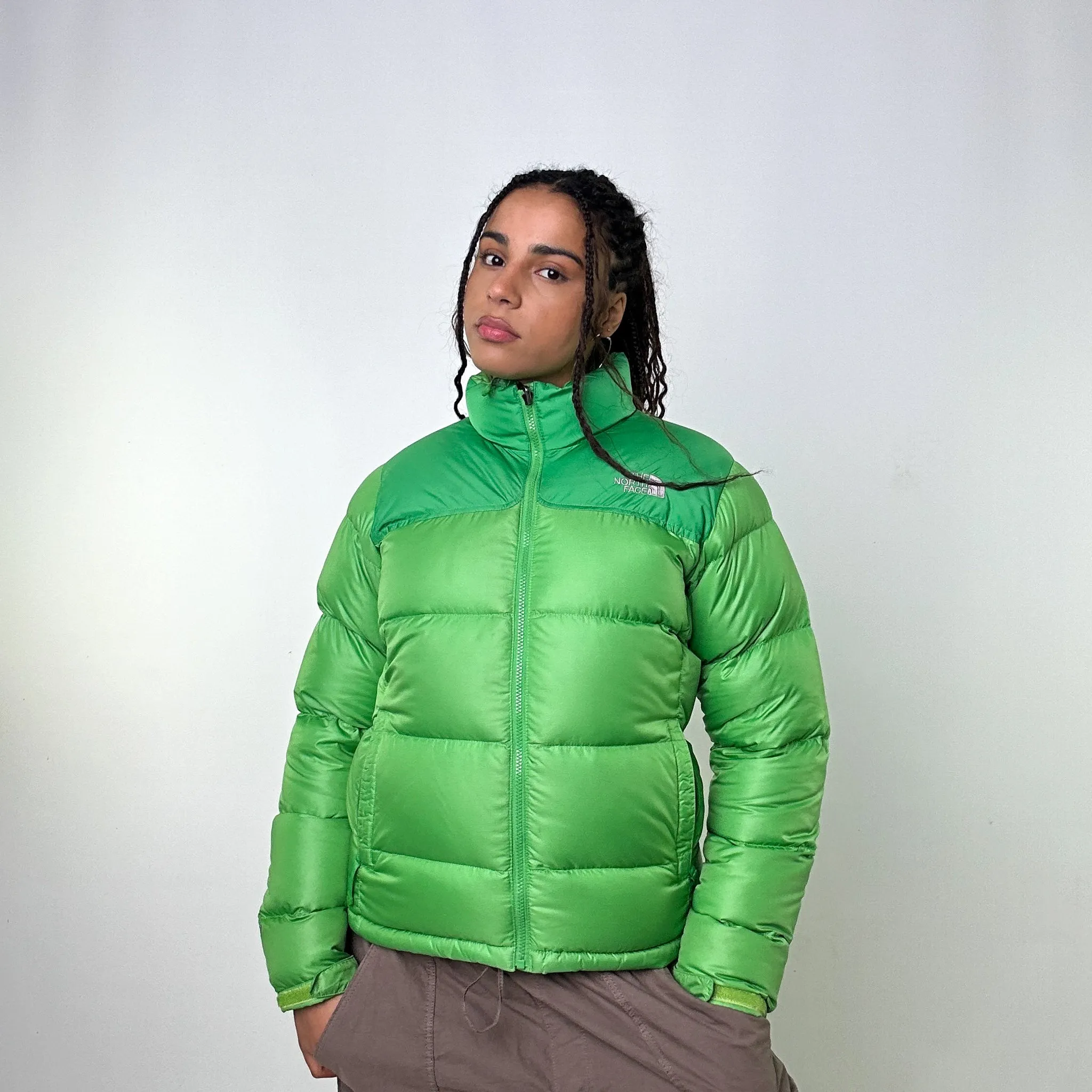 Green 90s The North Face 700 Series Puffer Jacket Coat (M)