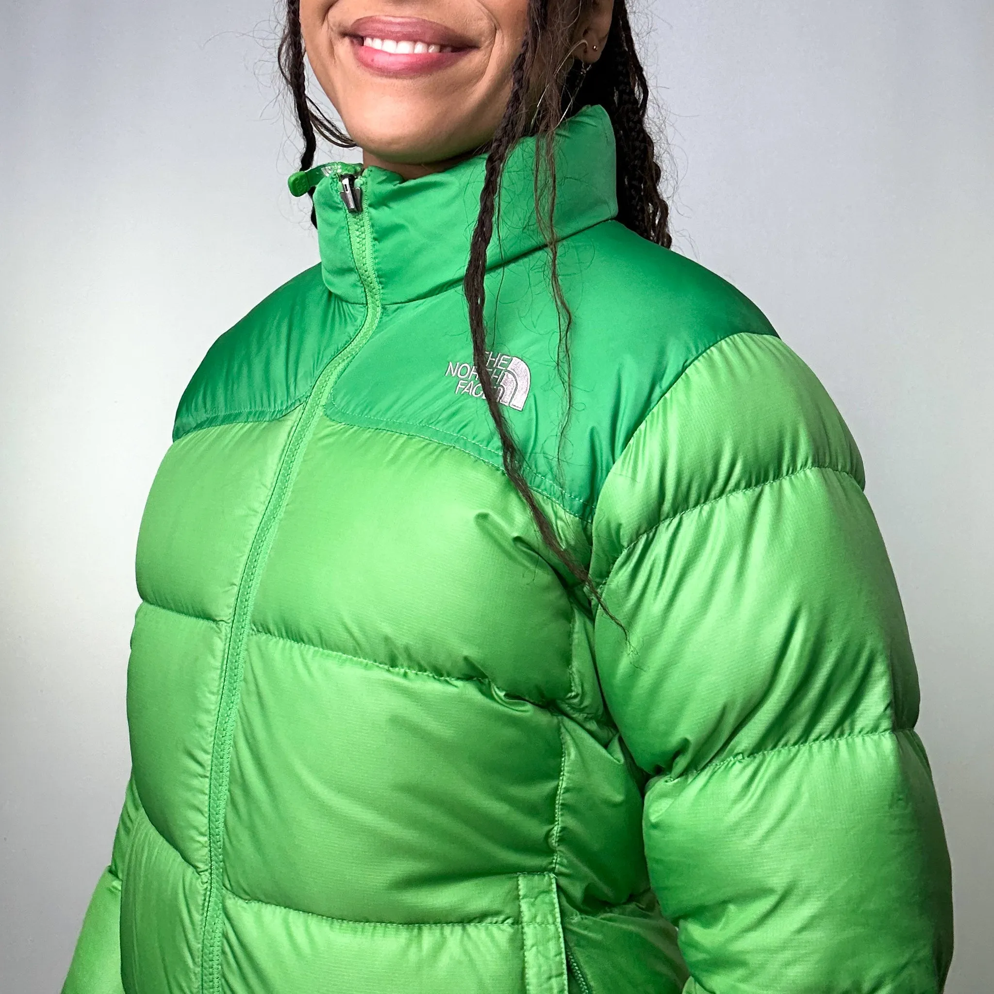 Green 90s The North Face 700 Series Puffer Jacket Coat (M)