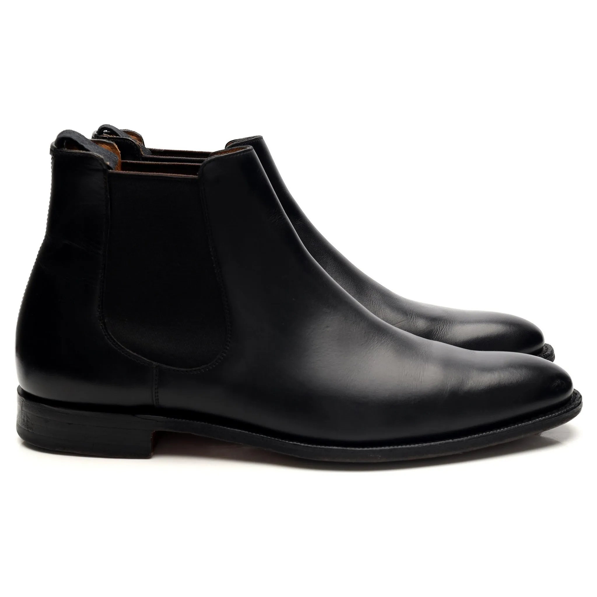 'Houston' Black Leather Chelsea Boot UK 8