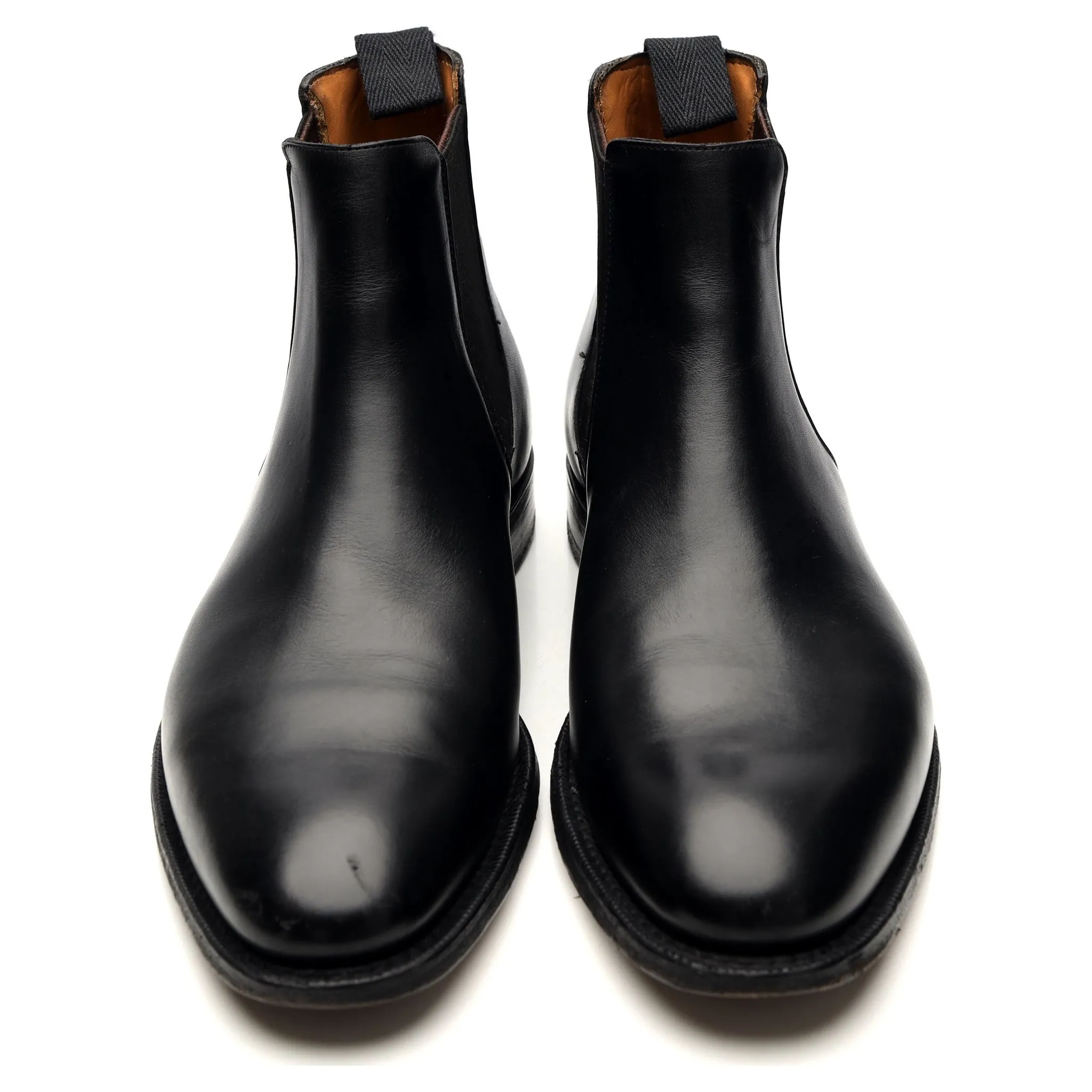 'Houston' Black Leather Chelsea Boot UK 8