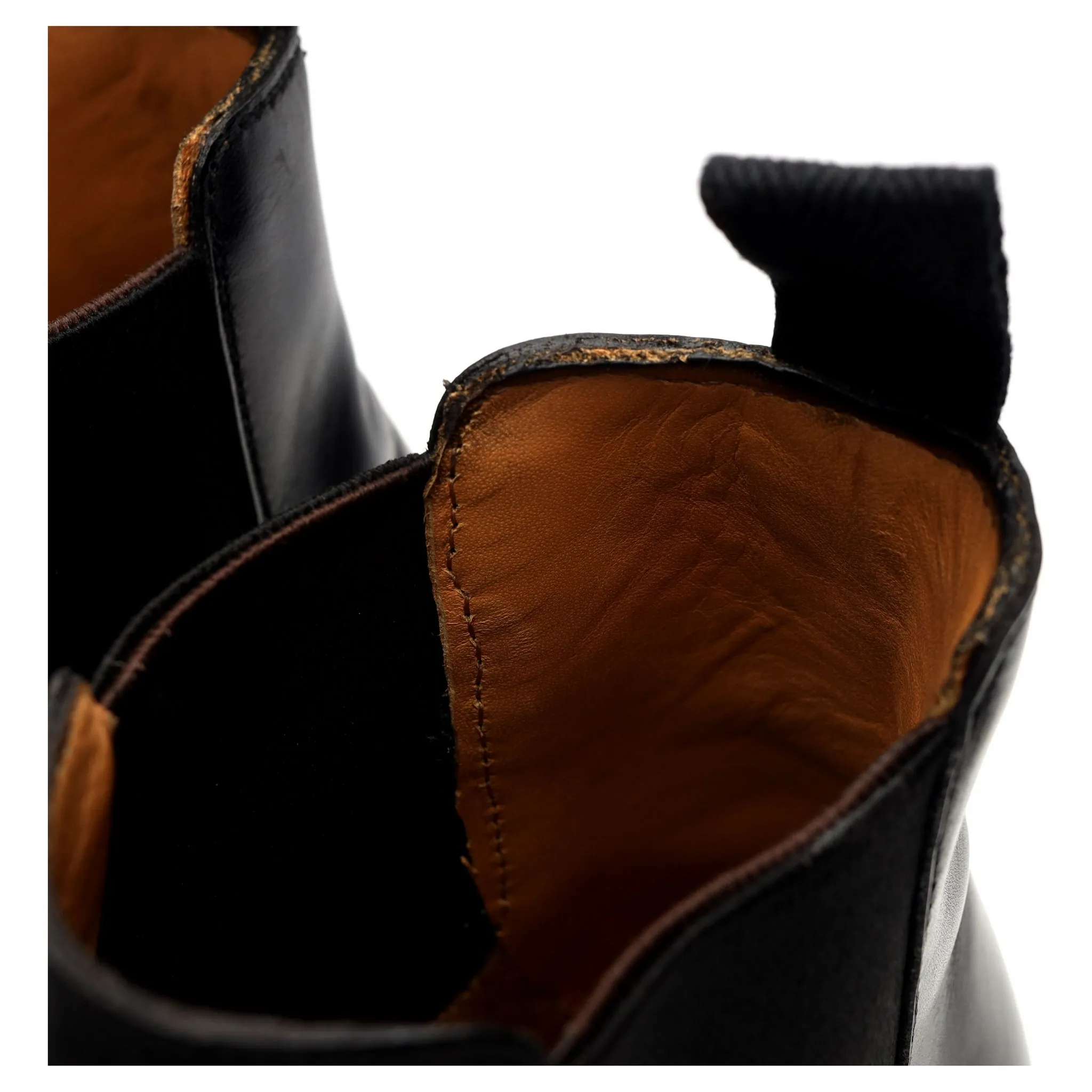 'Houston' Black Leather Chelsea Boot UK 8