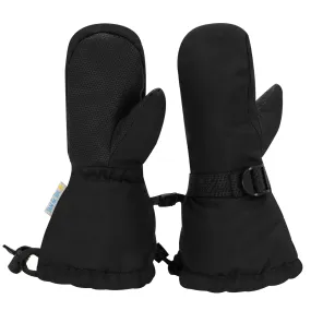 Jan & Jul Kids Toasty-Dry Waterproof Snow Mitten - Black