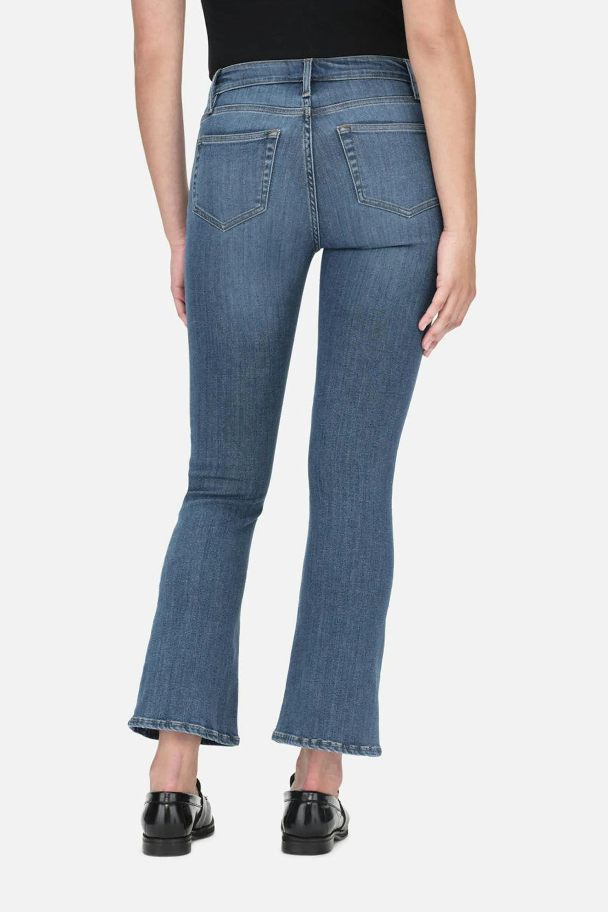 Jeans Le Crop Mini Boot in Poe