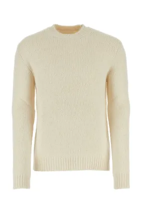 Jil Sander Ivory Alpaca Blend Sweater