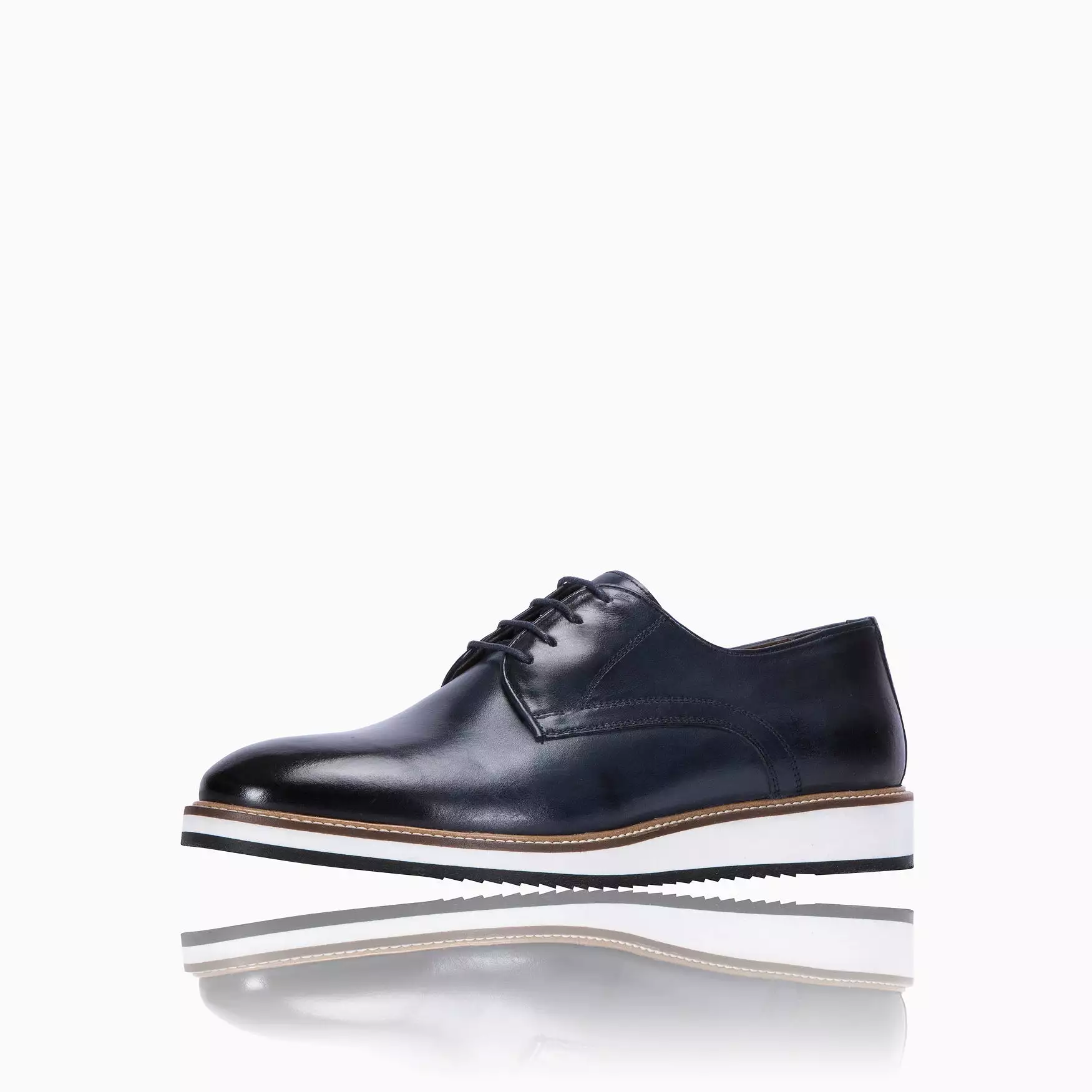 Lace up Comfort Shoe, Navy