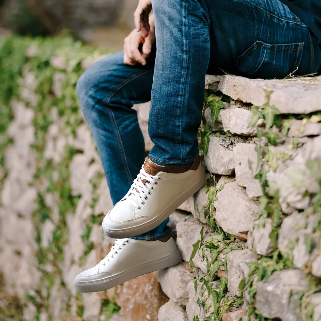 Leather Sneaker, White