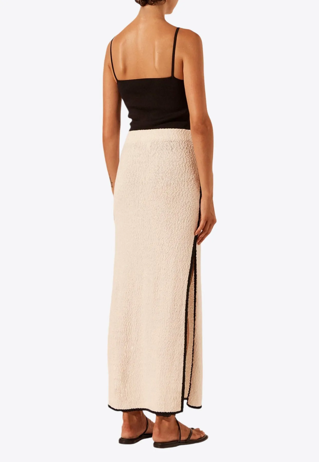 Lena Textured Knit Maxi Skirt