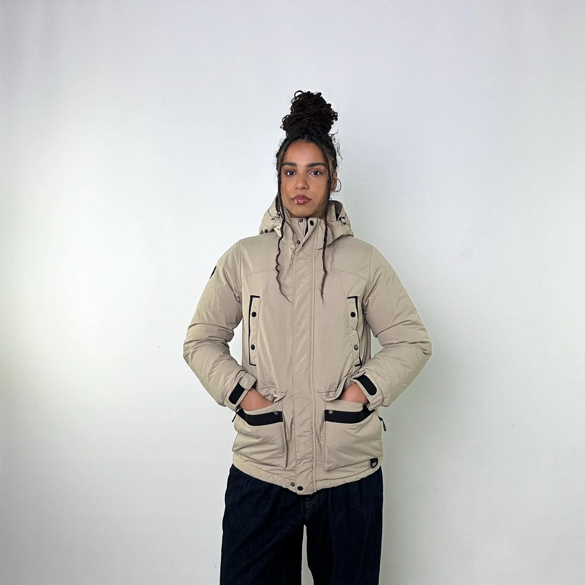 Light Grey 90s Mont Bell Puffer Jacket Coat (XS)