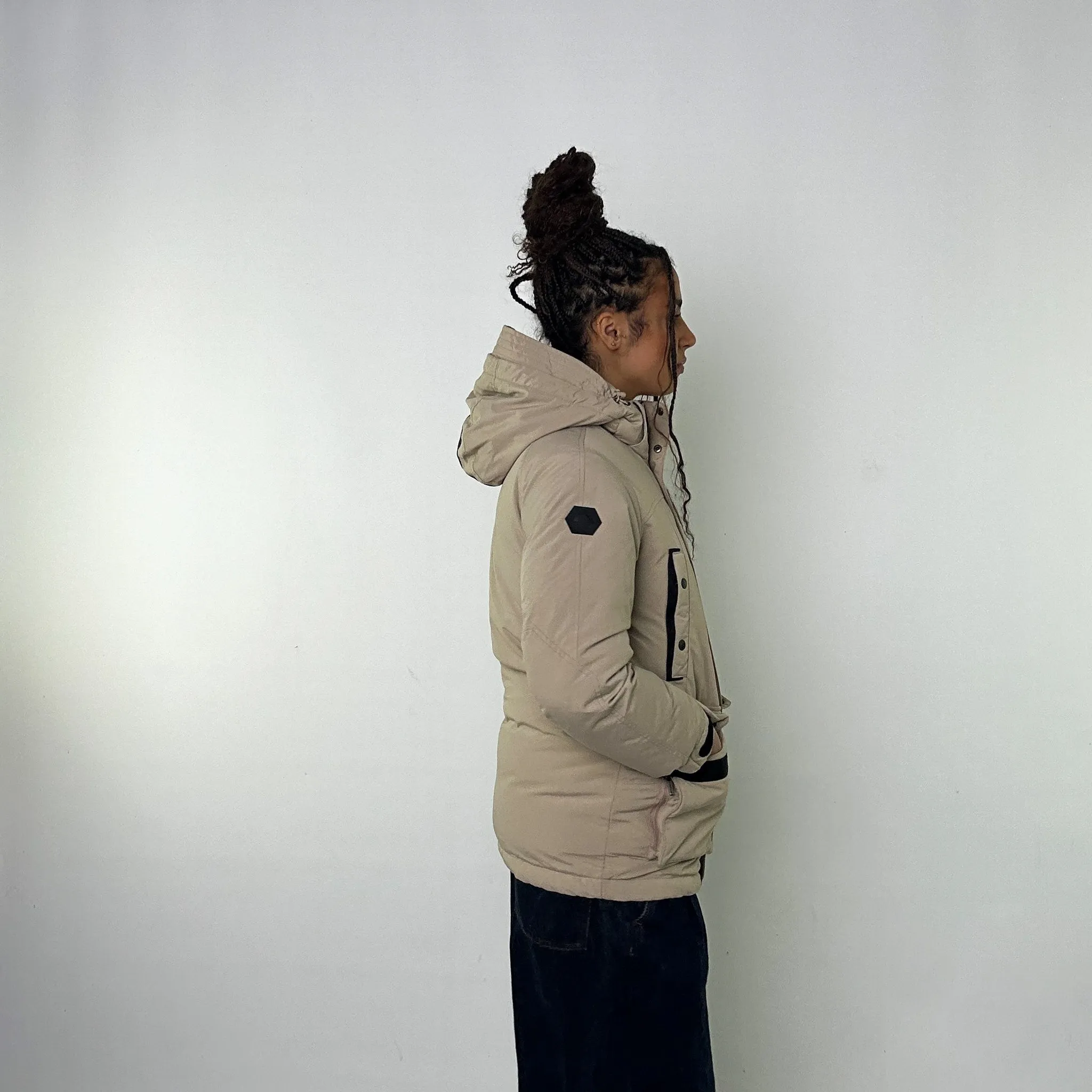 Light Grey 90s Mont Bell Puffer Jacket Coat (XS)