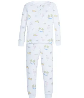 Little English Ruffled Pajamas in Wish You Were Here