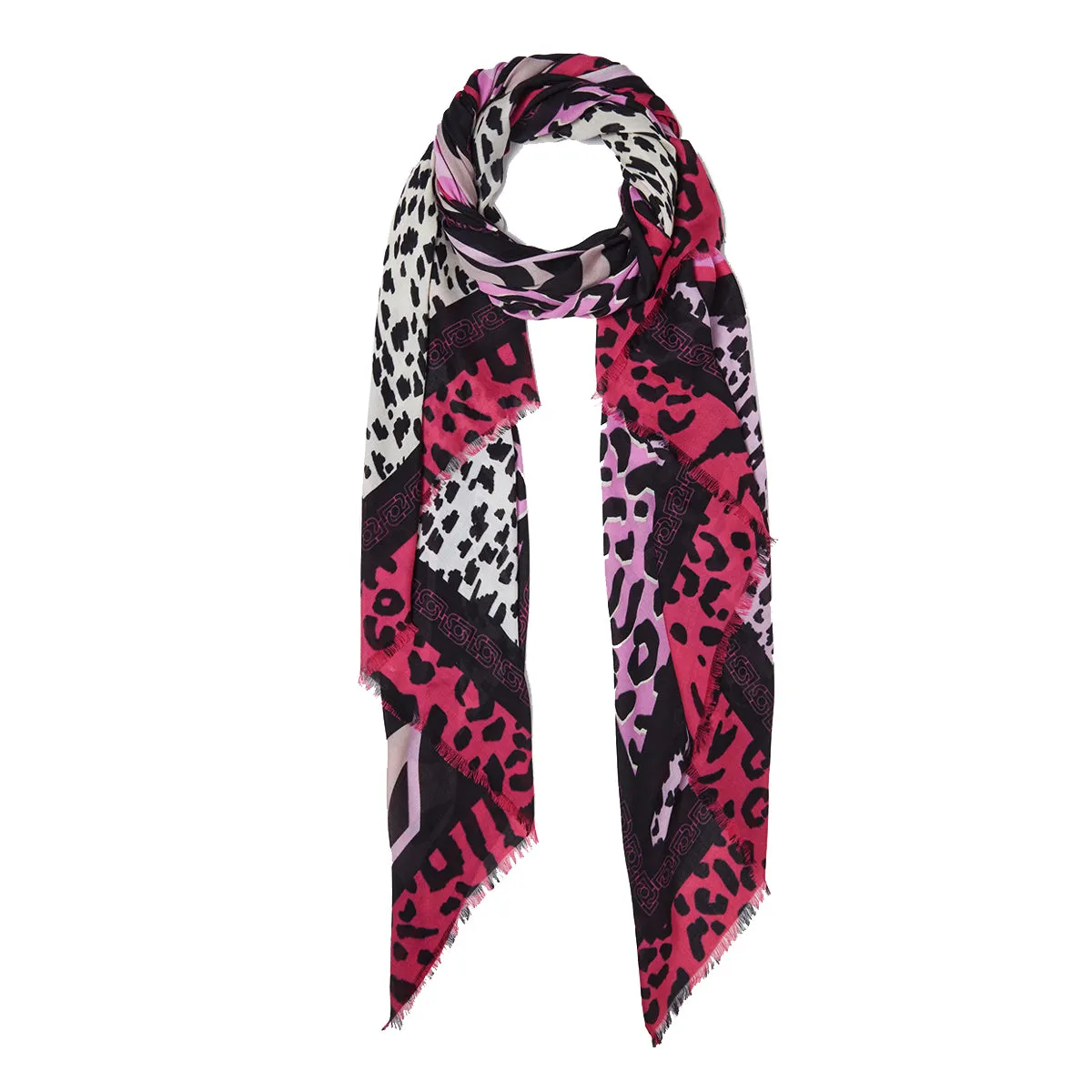 Liu Jo - Stola animalier Viva Magenta - 2A4034T0300 - VIVA/MAGENTA