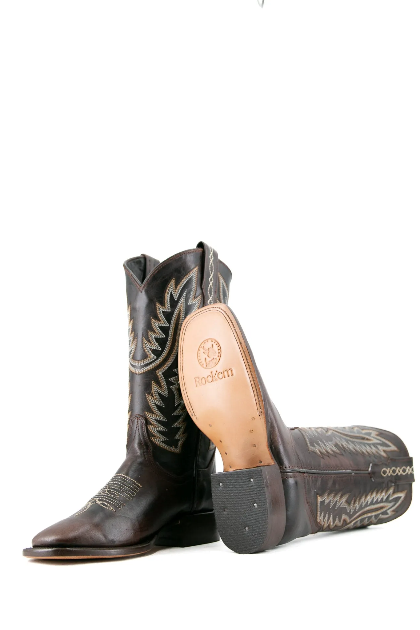 Marla Brown Square Toe Cowgirl Boot FINAL SALE