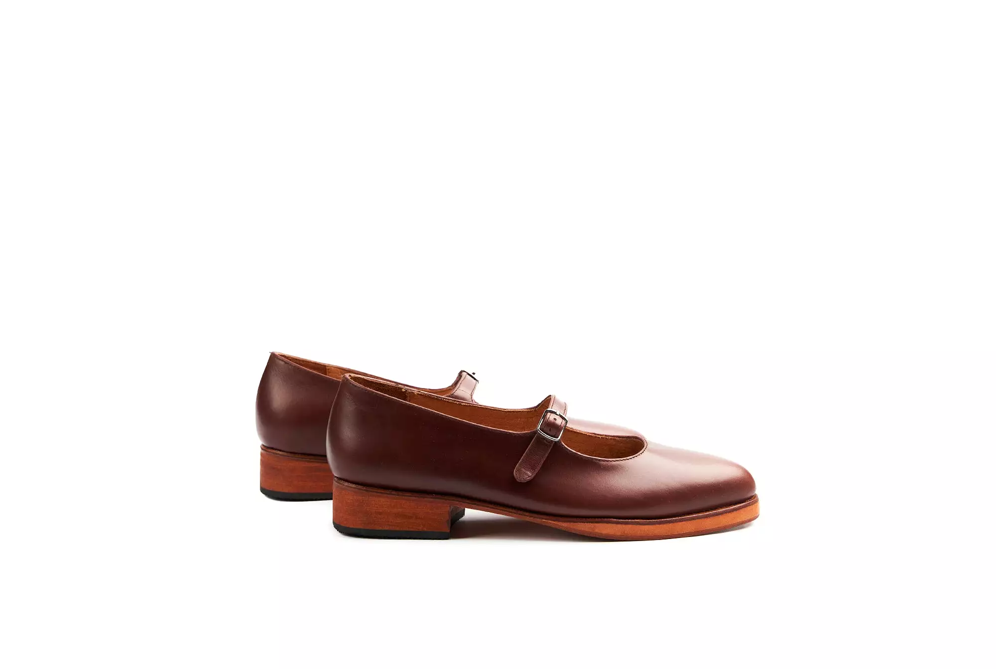 Mary Jane Flats - Chestnut Brown