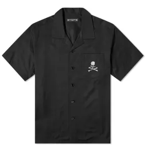 MASTERMIND WORLD Short Sleeve Masterseed Satin ShirtBlack