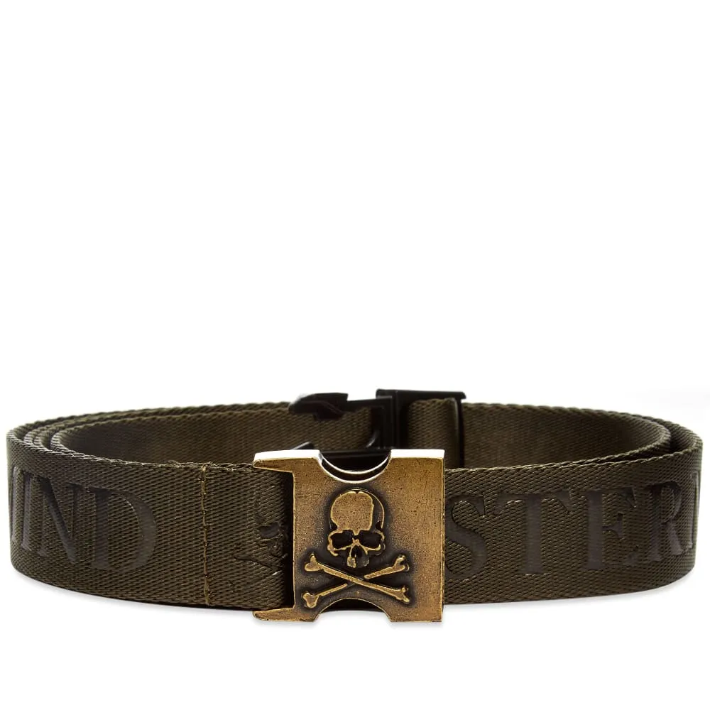 MASTERMIND WORLD Skull Tape BeltOlive