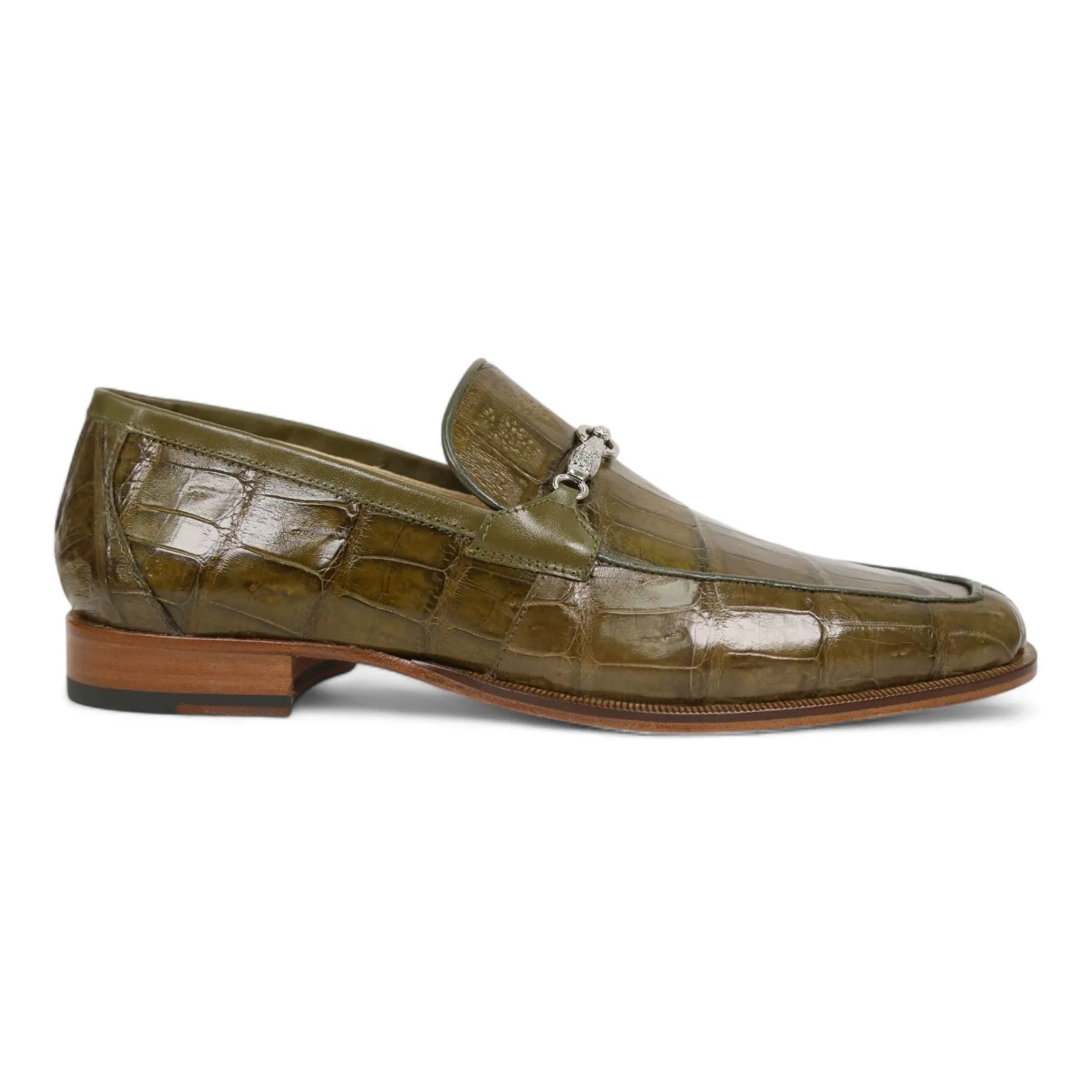 Mauri 4800/5 Men's Shoes Exotic Crocodile Horsebit Loafers (MA5652)