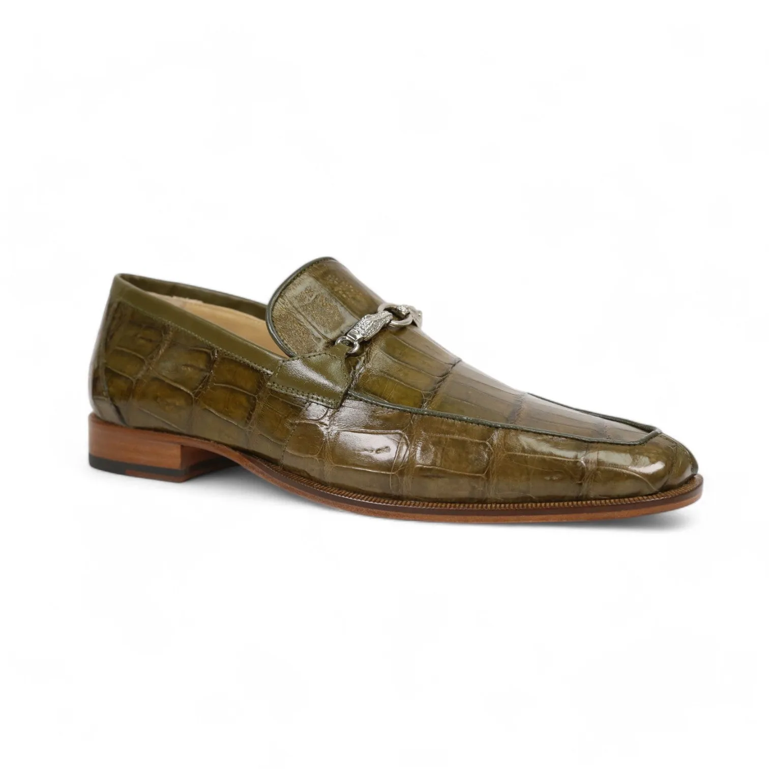 Mauri 4800/5 Men's Shoes Exotic Crocodile Horsebit Loafers (MA5652)